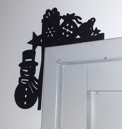 Décoration de porte - Noël